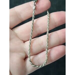 Italian 925 Sterling Silver Chain Bracelet Vintage